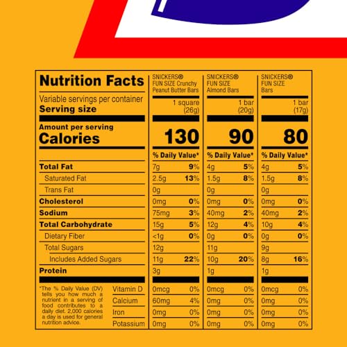 Snickers Peanut Butter & Almond Fun Size Milk Chocolate Candy Bars for Party Size Fans